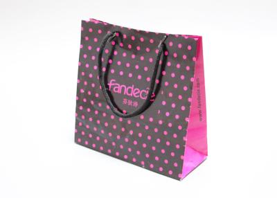 China Oil Vanishing Finishing Glitter Gift Bags , Customized Pretty Gift Bags With Cotton Tape for sale