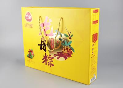 China PP Handles Paper Shopping Bags Hard Corrugated With Gold Foil Stamp And Spot UV for sale