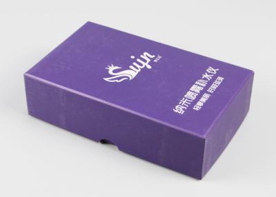 China Jewelry Packing Pretty Silver Stamping Small Product Boxes Full Color Printing for sale