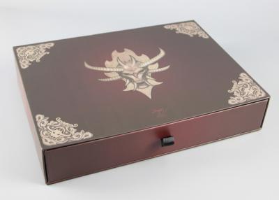 China Matte Lanimated Flip Top Gift Box , Custom Paperboard Boxes With Debossing for sale