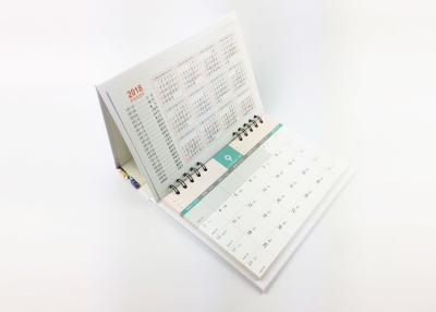 China Y / O Binding Landscape Daily Office Desk Calendar Planner Art Paper Material for sale