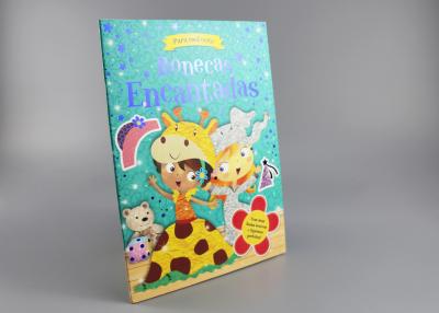 China Blue Gold Foil Stamping Board Books For Toddlers , Cartoon Figure Kids Board Books for sale