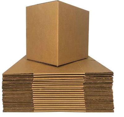 China Custom Size Eco-friendly Kraft Corrugated Paper Carton Box For Goods Shipping for sale