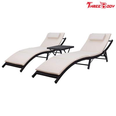 China Recliner Outdoor Patio Lounge Chairs Adjustable Back Folding and Portable Design for sale