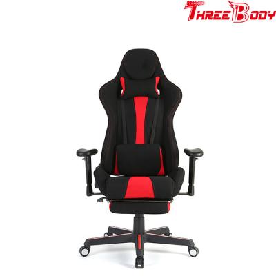 China Reclining breathable cushion chair with the footrest for gaming pc racing computer lounge for sale