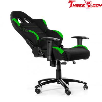 China Comfortable High End Gaming Chair , Green And Black Race Car Office Chair for sale
