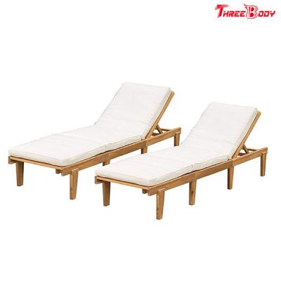 China Modern Outdoor Chaise Lounge , Brow / Beige Patio Furniture Chaise Lounge for sale