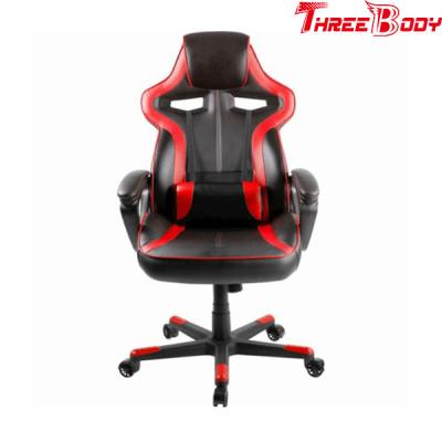 China High Density Foam Red And Black Gaming Chair , Durable Racing Seat Office Chair for sale