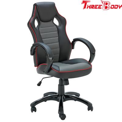 China Black And Gray Executive Racing Office Chair Human - Oriented Ergonomic Designed for sale