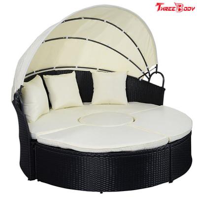 China Round / Curved Outdoor Sofa , Comfortable Contemporary Outdoor Furniture Lounge Sofa for sale