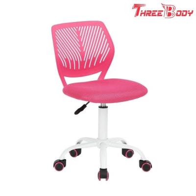 China Breathal Mesh Pink Kids Desk Chair , Swivel Girls Kids Study Chair For Students for sale