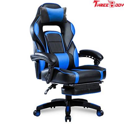 China PU Leather Executive Racing Office Chair Ergonomic Headrest High Density Foam Seat for sale