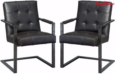 China Black Leather Executive Office Chair , Modern Office Meeting Room Chairs for sale