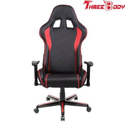 China High Back Computer Seat Gaming Chair PU Leather Height Adjustable 350lbs Loading Capacity for sale