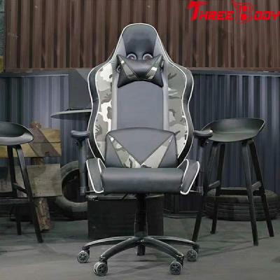 China Racing Gaming High Back Gaming Chair With Adjustable Neckrest And Lumbar Support for sale