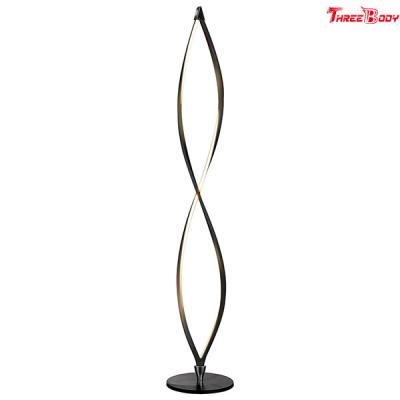 China Twist Modern LED Floor Lamp , Custom Bedroom / Living Room Floor Lamps for sale