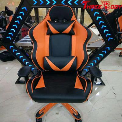 China Portable Racing Gaming Chair High Density Foam Height Adjustable For Lumbar Protection for sale