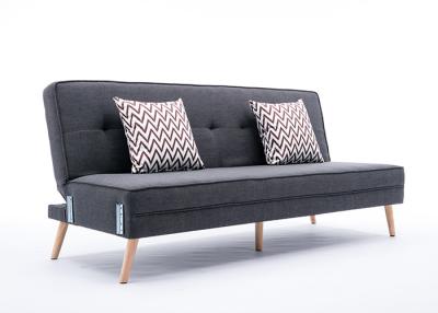 China Sofá contemporáneo constante de la tela de Seater de los muebles dos del dormitorio en color gris negro en venta
