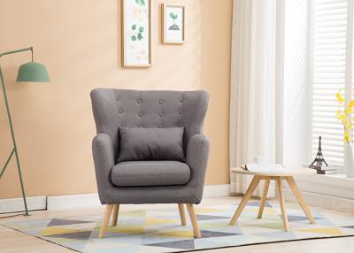 Chine Sofa moderne gris-foncé de tissu de Seater de meubles contemporains simples de chambre à coucher à vendre