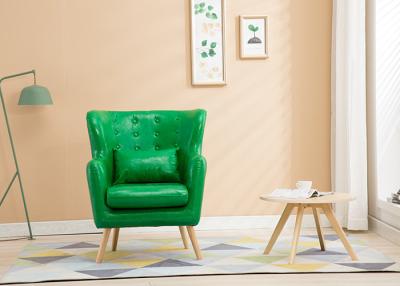 Китай Софа угла ткани ног твердой древесины, одна софа ткани зеленого цвета Сеатер для гостиницы продается