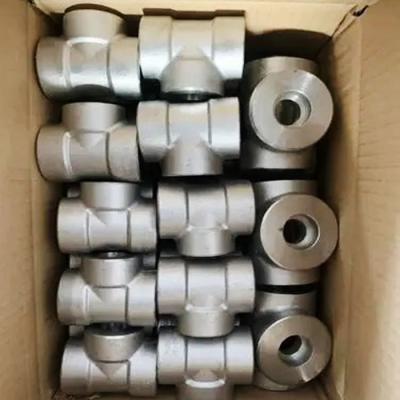 China ASME B 16.11 Forged Seamless Socket Tee 20# Carbon Steel for sale