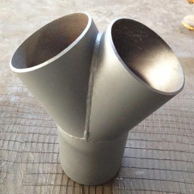 China Equal Diameter Y Tee Butt Welded Pipe Fittings 8 
