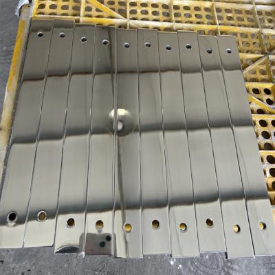 China Placa de objetivo de soplado de vapor de aluminio rectangular de 5-10 mm de color plateado en venta