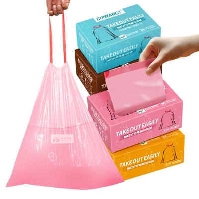 China 120pcs Trash Bags For Kitchen Bedroom Factory customized wholesale degradable environmental protection garbage bag for sale