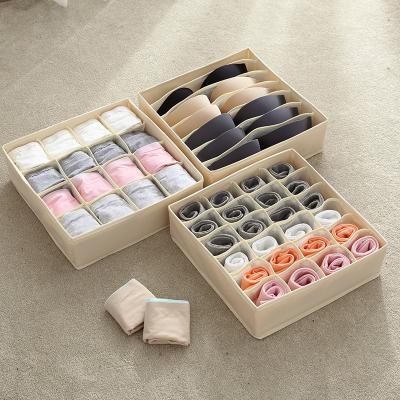 China 24 16 7 cells Cabinet Closet Organizer Cabinet drawer Storage Boxes for Storing Socks Underwear Ties Pink for sale