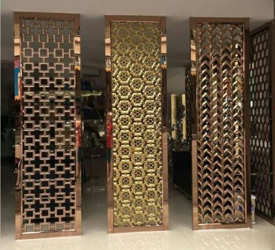 China China supplier room partition screen aluminum/stainless steel divider with color decoratio for sale