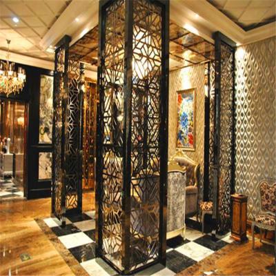 China Luxury Interior Design modern home furniture stainless steel decorative partition screen wall divider for sale