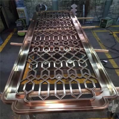 China rose gold color metal stainless steel 3D panels for wall cladding china supplier for sale