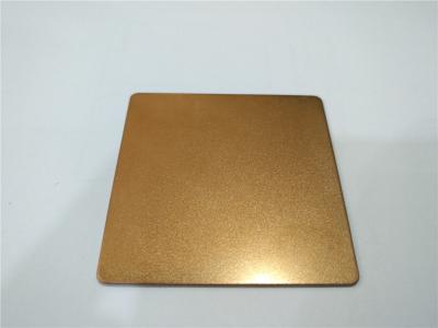 China Pvc coating Rose gold sand blasting finish stainless steel sheet plate for decoration for sale