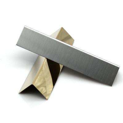 China SS 201 304 stainless steel straight edge trim for protecting wall and decorative tile trim for sale