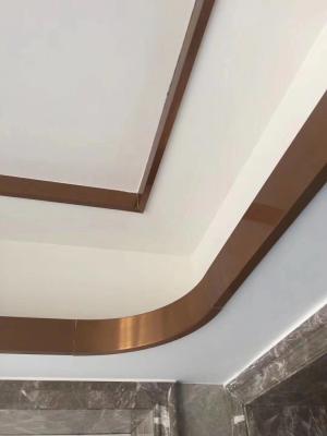 China rose gold mirror stainless steel C channel for ceiling metal profile and wall tile trim for sale