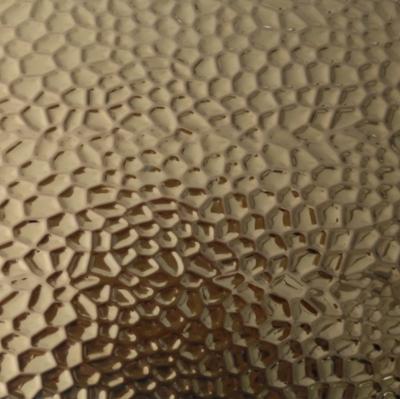 China Hot Designed sheet Gold color mirror bright finish hammered stainless steel sheet for wall cladding for sale