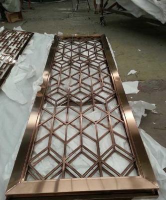 중국 Interior Decor Gold Partition Panels Room Divider Screen Laser Cut Decorative Stainless Steel Metal Screens 판매용