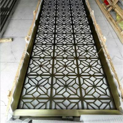 China Malaysia Stainless Steel Metal Partition Screen Wall Art Laser Cut Corten Steel Partition Screens Room Divider for sale