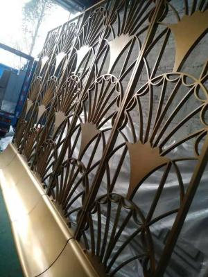 China Decorative Powder Coated stainless steel Laser Cut Panels Room Divider for sale