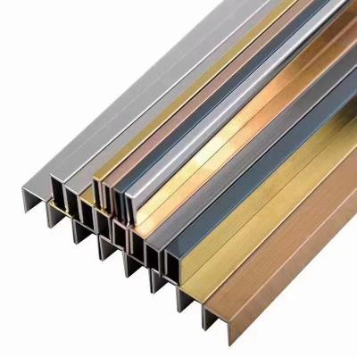 China Tile Accessories Stainless Steel 304 316 Skirting Profiles For Wall Decoration Factory Price Skirting Board Metal Tile for sale