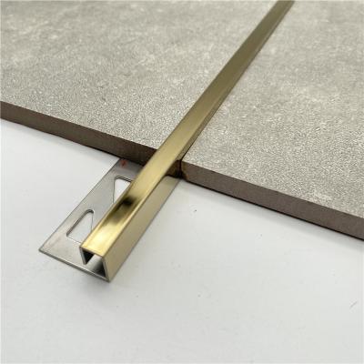 China Stainless Steel U Channel Decorative Brass Profile Floor Inlay Ss Gold Tile Trim Floor Trim for sale