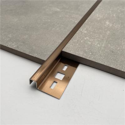 China L Shape Profile Brass Floor Ceramic Corner Edge Protector Transition Strip Metal Angle Guard Aluminum Ti Stainless Steel for sale