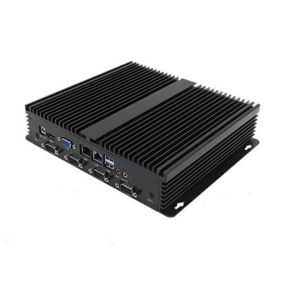 China Customization Small Host Box 6*Usb Fanless Industrial Mini Pc Support 4G Computer Metal for sale