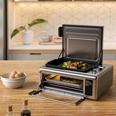 Chine grille-pain Oven With Rotisserie 17L de plan de travail de convection de l'acier inoxydable 1600W à vendre