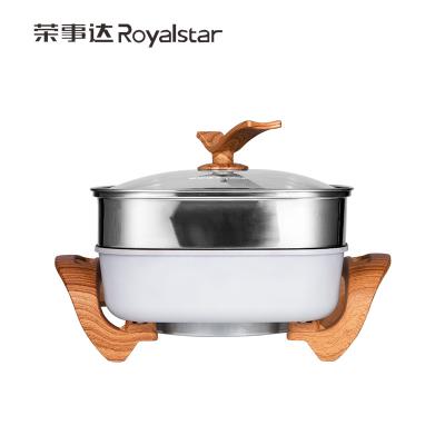 China hogar de familia eléctrico de la cocina del pote del divisor de Hotpot del Cookware del barco de vapor de 1500W 6L en venta