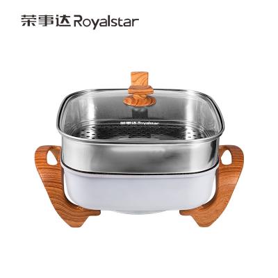 China 6L Electric Steamboat Hot Pot Cooker Cooking Ware With Steamer for sale