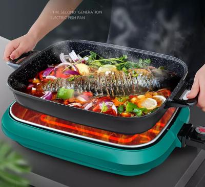 China 7L Electric Hot Pot Steamboat Shabu Shabu Cookware With Power Control for sale