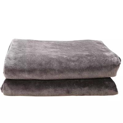 China Polyester Fleece Oversized Heated Throw Blanket Flannel Electric Blanket for sale