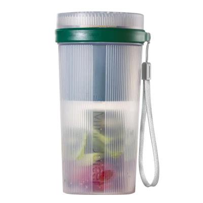 China 14Oz High Borosilicate Glass Smoothie Portable Blender Bottle Anti Silp Rubber Base for sale