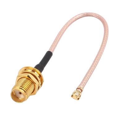 China 0.81cable Jacket Dimensions SMA Connector Coaxial Cable Assembly with 50ohm Impedance for sale